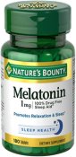 Nature's Bounty Melatonin 1 mg. Tablets 180 Count