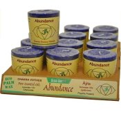 Aloha Bay Chakra Votive Candle Abundance 12 Count