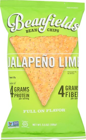 (image for) Beanfields Bean Chips Jalapeno Lime 5.5 oz