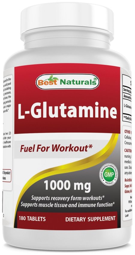 (image for) Best Naturals L-Glutamine 1000 mg 180 Tablets