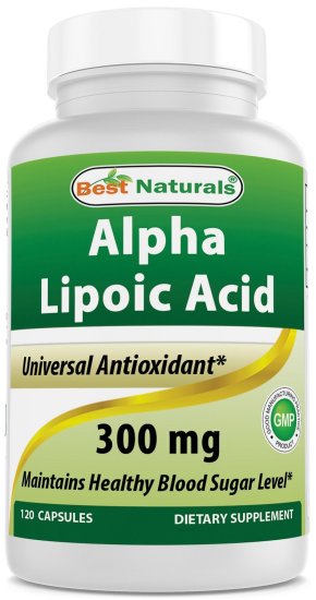 (image for) Best Naturals Alpha Lipoic Acid 300 mg 120 Capsules