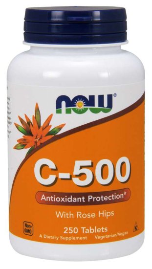 (image for) Now Foods Vitamin C-500 - 250 Tablets