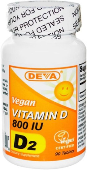 (image for) Deva Vegan Vitamin D 800Iu 90 Count