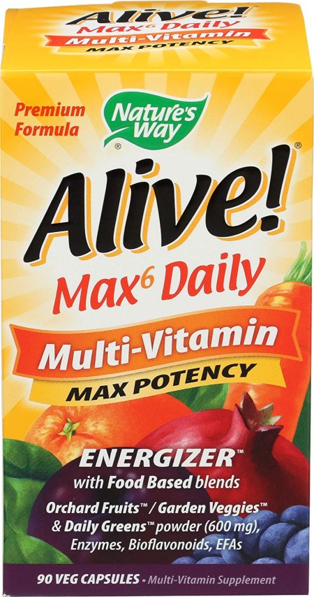 (image for) Nature’s Way Alive! Max6 Potency Multivitamin 90 Capsules