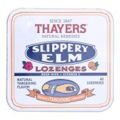 Thayers Slippery Elm Lozenges Natural Tangerine 42ct