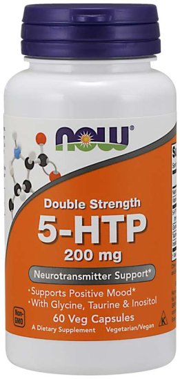 (image for) Double Strength 5-HTP 200 mg - 120 Veg Capsules