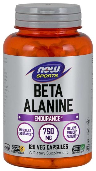 (image for) Now Foods Beta-Alanine 750 mg - 120 Capsules