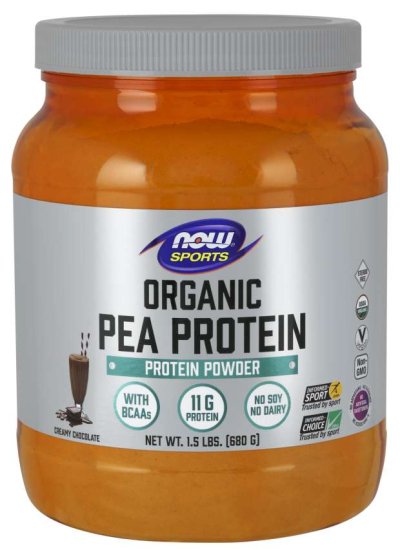 (image for) Now Foods Organic Pea Protein Chocolate 1.5 lbs