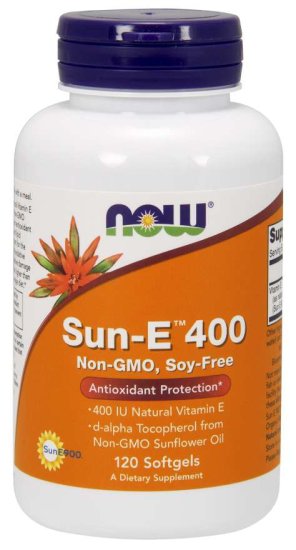 (image for) Now Foods Sun-E 400 Iu 120 Sgels