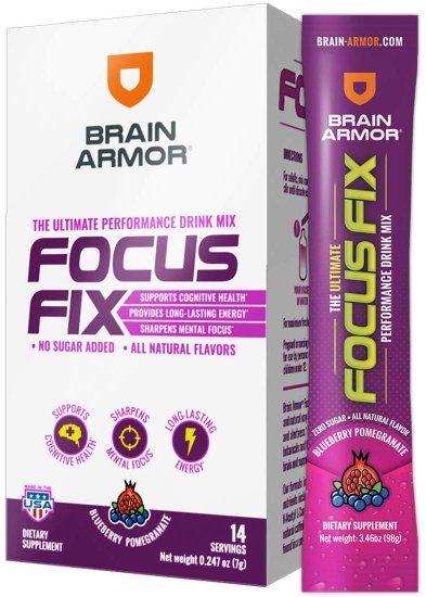 (image for) Brain Armor Focus Fix Single-Serve 14 ct Blueberry Pomegranate