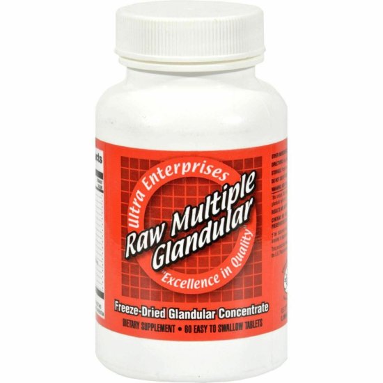 (image for) Ultra Glandulars Raw Multivitamin Gland 60ct