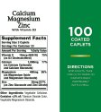 (image for) Nature's Bounty Calcium-Magnesium-Zinc Caplets 100 Count