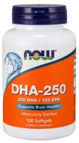 Now Foods Dha- 250 mg 120 Sgels