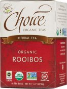 Choice Organic Teas Caffeine Free Rooibos Herbal Tea 16 Bags