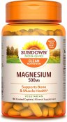 Sundown Naturals Magnesium 500 mg Caplets 180 Count