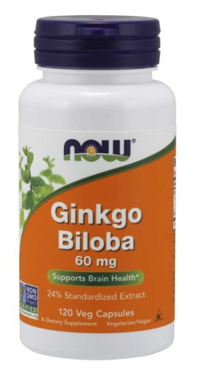 (image for) Ginkgo Biloba 60 mg - 120 Veg Capsules