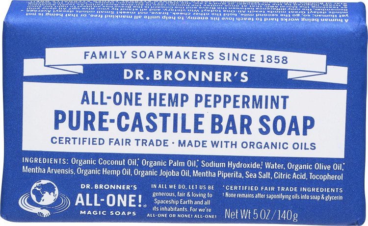 (image for) Dr. Bronner\'s Peppermint Soap Bar 5 oz