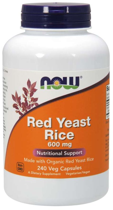 (image for) Red Yeast Rice 600 mg - 240 Veg Capsules