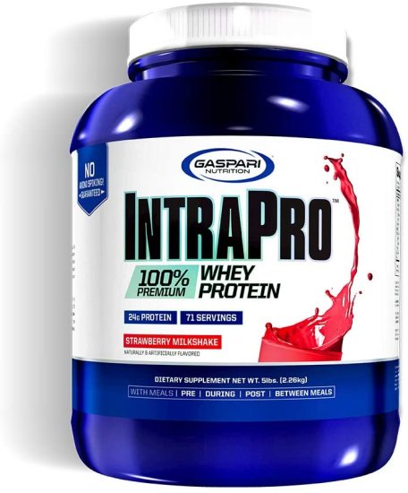 (image for) Gaspari Nutrition IntraPro Whey Protein Strawberry 5 lbs