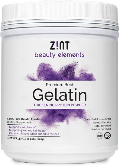 (image for) Zint Nutrition Beef Gelatin Thickening Protein Powder 2 lb