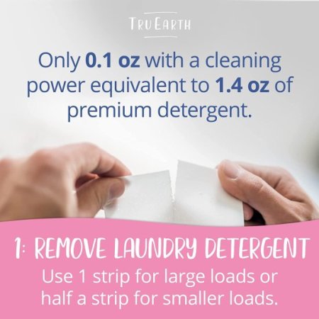 (image for) Tru Earth Eco-Strips Laundry Detergent Fragrance Free Baby 32 Count