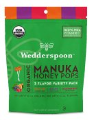 Wedderspoon Manuka Honey Pops 3 Flavor Variety Pack 24 Pops