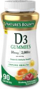 Nature's Bounty Vitamin D3 Gummies 90 Count