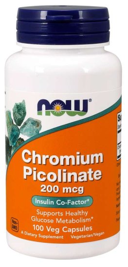 (image for) Now Foods Chromium Picolinate 200 mcg 100 Capsules