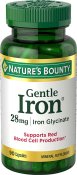 Nature's Bounty Gentle Iron 28 mg Iron Glycinate Capsules 90 Count