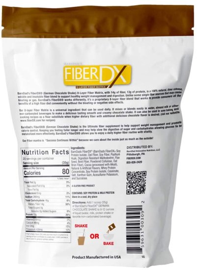 (image for) Fiber DX 20 servings German Chocolate