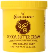 Cococare Cocoa Butter Cream Super Rich Formula Yellow One 15 Oz