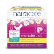 Natracare Organic Cotton Ultra Extra Pads Normal 12 count