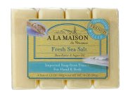 A La Maison Fresh Sea Salt Soap Bars 4 Count