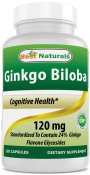 Best Naturals Ginkgo Biloba 120 mg 120 Capsules