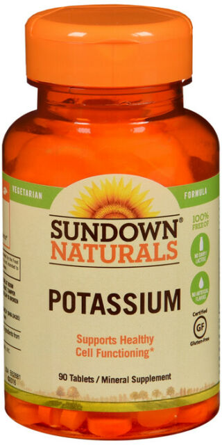 (image for) Sundown Naturals Multi-Source Potassium Tablets 90 Count