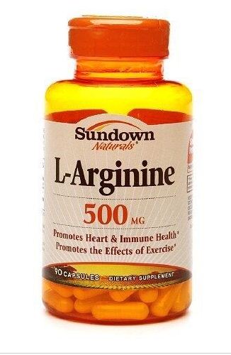 (image for) Sundown Naturals L-Arginine 500 mg Capsules 90 Count