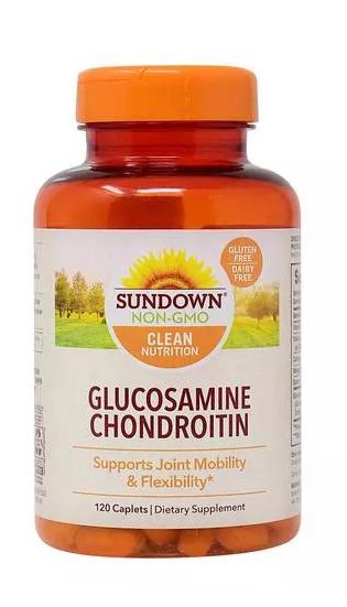 (image for) Sundown Naturals Glucosamine Chondroitin Double Strength w/Calcium & Vit D Caplets 120 Count