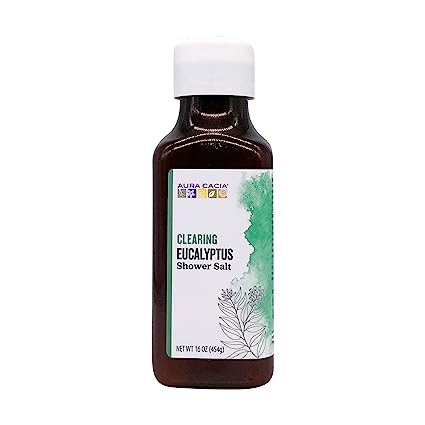 (image for) Aura Cacia Eucalyptus Shower Salt 16 oz