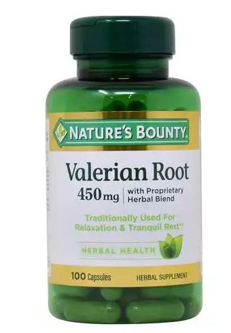 (image for) Nature\'s Bounty Valerian Root 450 mg. Plus Calming Blend 100 Count