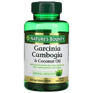 (image for) Nature\'s Bounty Garcinia Cambogia 1,000 mg & Coconut Oil 1,000 mg Softgels 60 Count