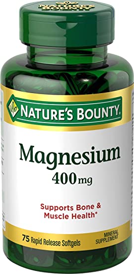 (image for) Nature's Bounty Magnesium 400mg Softgel 75ct