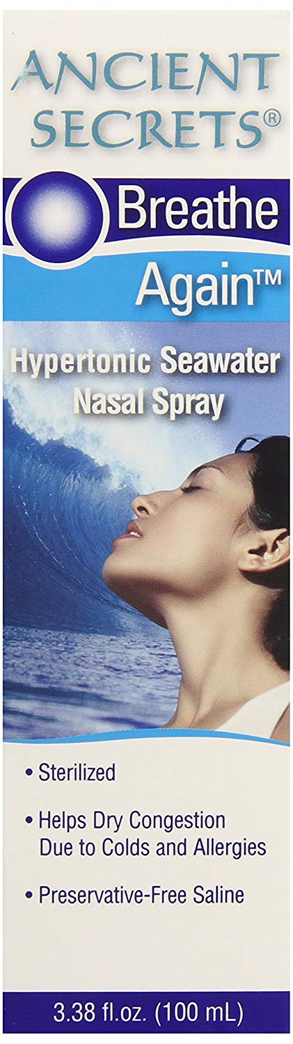 (image for) Ancient Secrets Breathe Again Adult Nasal Spray 3.38 oz