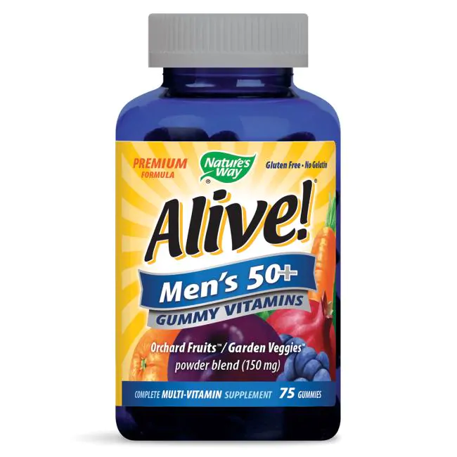 (image for) Nature\'s Way Alive! Men\'s 50+ Gummy Vitamins 60 ct