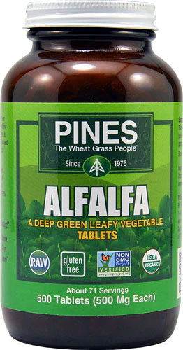 Pines International Alfalfa 500 mg 500 Tablets