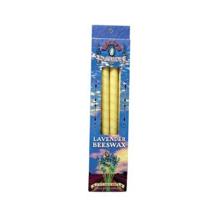 (image for) Wally\'s Natural Beeswax Candles Lavender 4pk