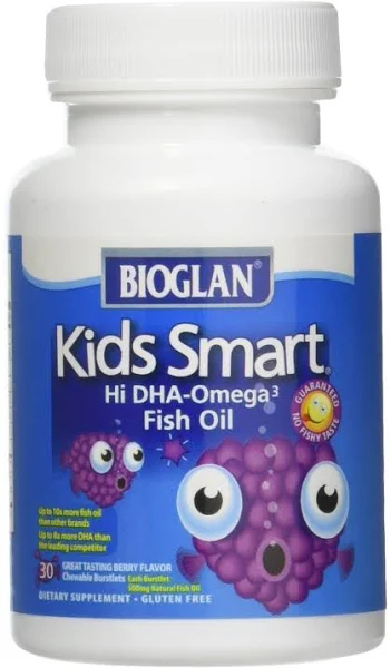 Bioglan Kids Smart Fish Oil, 500 mg, Chewable - 30 ct