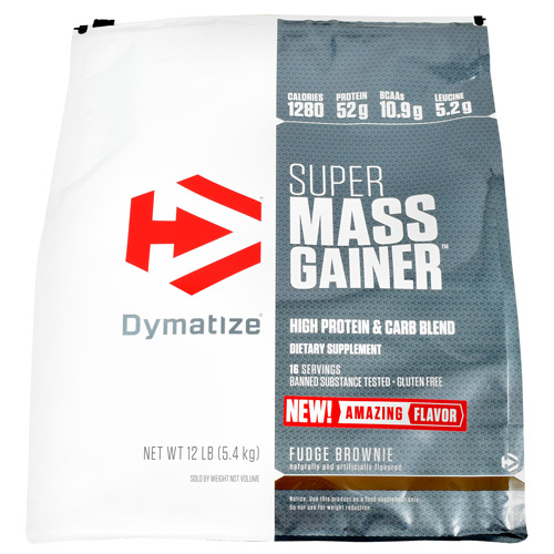 (image for) Dymatize Super Mass Gainer Fudge Brownie 12 lb