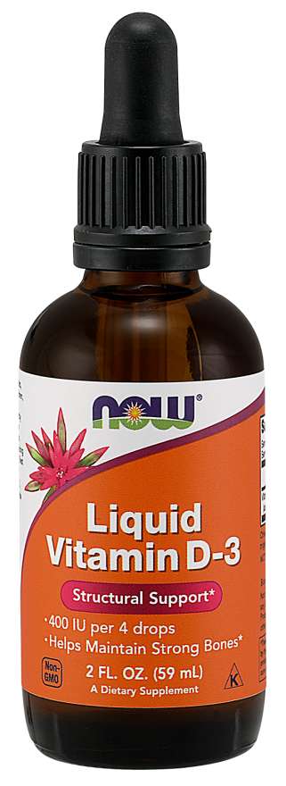 (image for) Now Foods Liquid Vitamin D-3 2 Fl oz