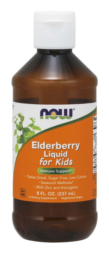 (image for) Now Foods Elderberry Liquid For Kids 8 Fl oz