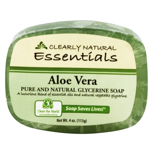 (image for) Clearly Natural Essentials Aloe Vera Natural Glycerin Soap 4 Oz